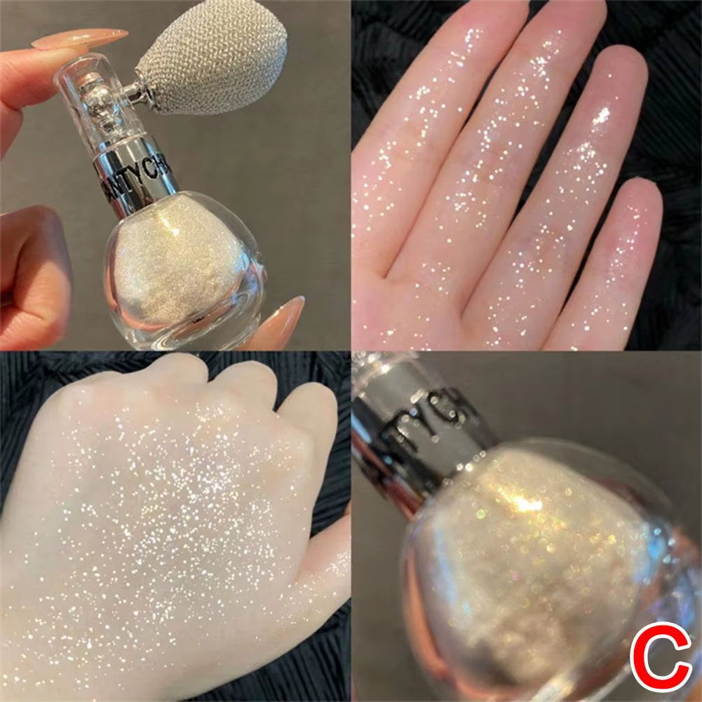 1PC Brightening Glitter Powder Spray for Arms Legs Back Hair Face Highlight Sparkle Powder Makeup Fairy Powder Women Cosmetics