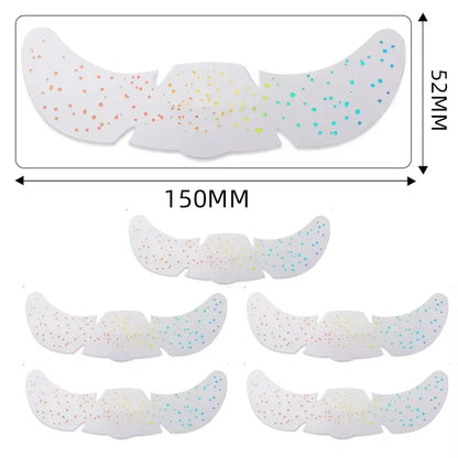 6Pcs Hot Stamping Freckles Makeup Patches Metallic Radiation Golden Silver Fake Freckles Temporary Tattoo Stickers Face Makeup