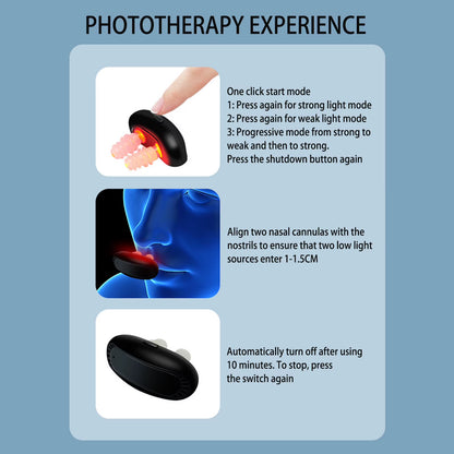 Smart Infrared Nasal Therapy Device - Portable Solution for Rhinitis and Allergy Relief