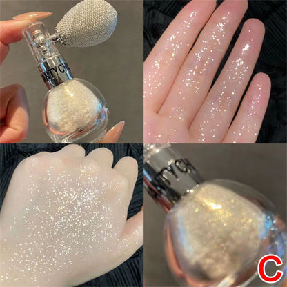 1PC Brightening Glitter Powder Spray for Arms Legs Back Hair Face Highlight Sparkle Powder Makeup Fairy Powder Women Cosmetics