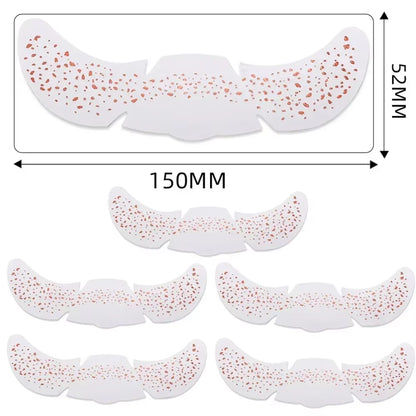 6Pcs Hot Stamping Freckles Makeup Patches Metallic Radiation Golden Silver Fake Freckles Temporary Tattoo Stickers Face Makeup