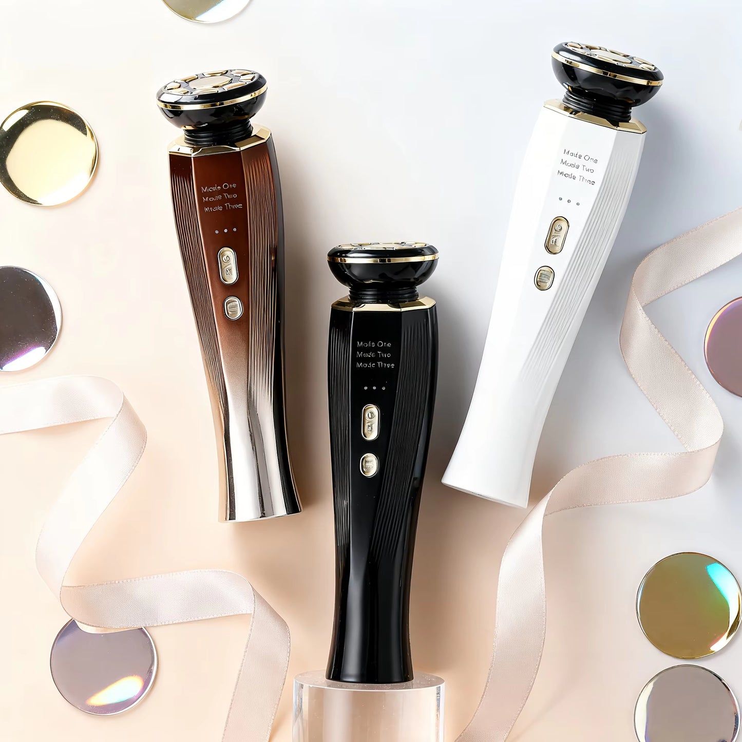 Facial and Neck Massage Skin Care Auxiliary Tool Beauty Instrument, Eye Massager, USB Charging Beauty Device, New Year'S Gift