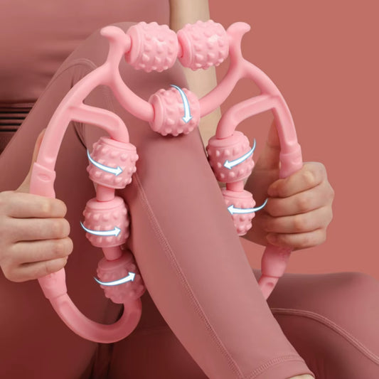 Revitalize Your Legs with the 9-Wheel Calf Massager - Ultimate Muscle Relaxation and Slimming Device for Sports Fitness