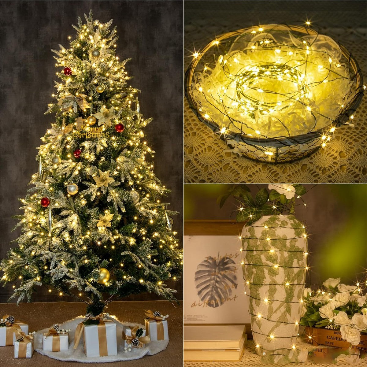Luces LED Decorativas para Navidad, Bodas y Fiestas al Aire Libre