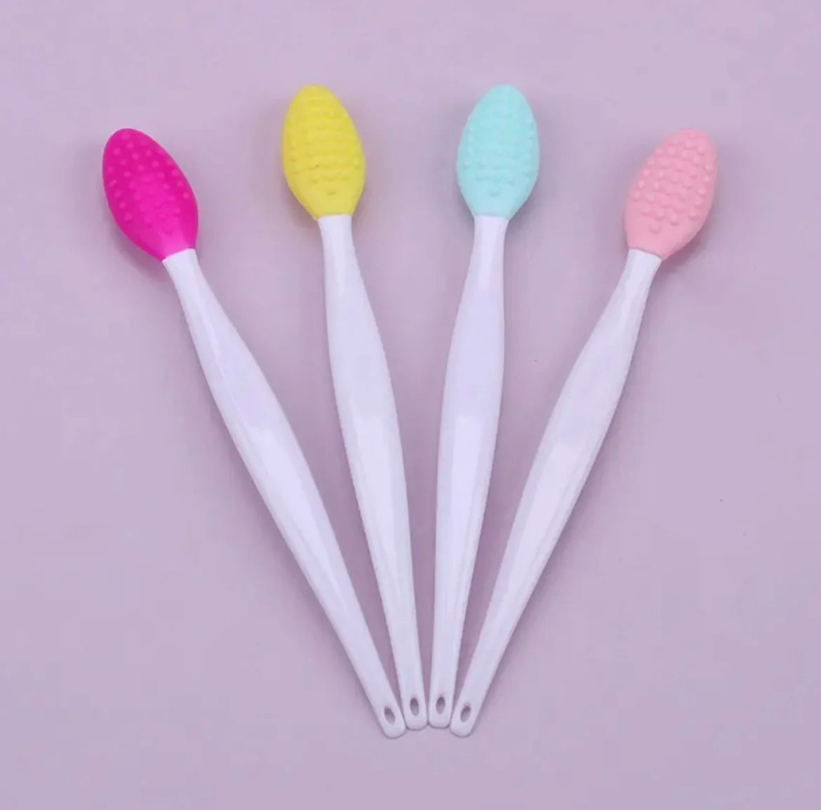 1PC/4PCS Beauty Skin Care Wash Face Silicone Brush Exfoliating Nose Clean Blackhead Removal Brushes Tools with Replacement Head