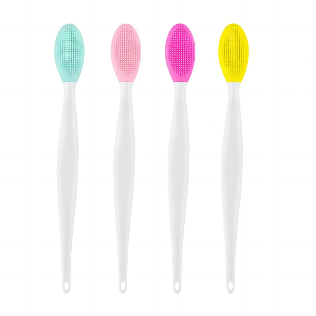 1PC/4PCS Beauty Skin Care Wash Face Silicone Brush Exfoliating Nose Clean Blackhead Removal Brushes Tools with Replacement Head