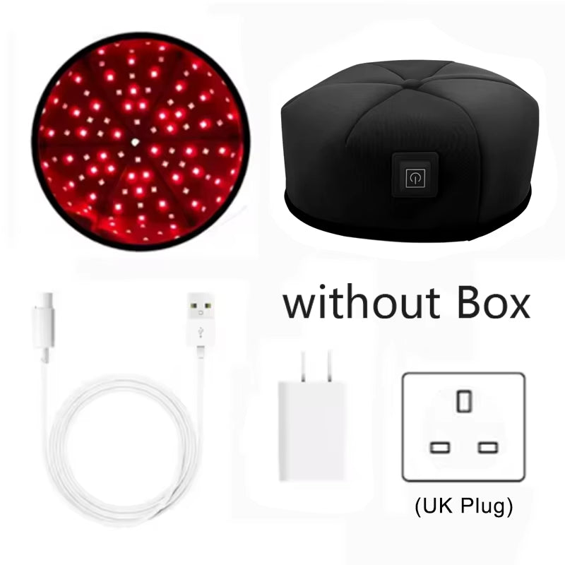 Red Light Therapy Hat near Infrared LED Treatment Cap for Hair Growth Head Relaxation Scalp Relief Prevention Loss Device
