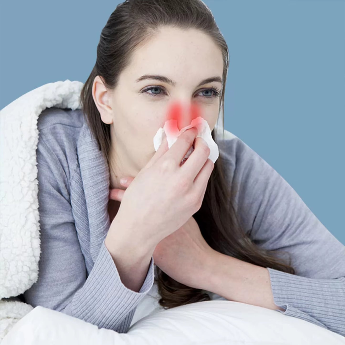 Smart Infrared Nasal Therapy Device - Portable Solution for Rhinitis and Allergy Relief