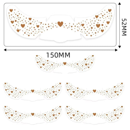 6Pcs Hot Stamping Freckles Makeup Patches Metallic Radiation Golden Silver Fake Freckles Temporary Tattoo Stickers Face Makeup