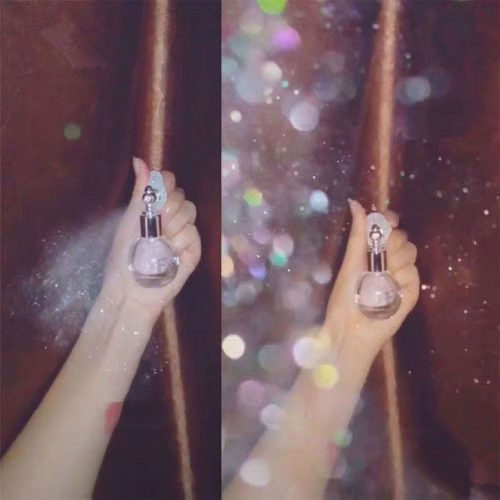 1PC Brightening Glitter Powder Spray for Arms Legs Back Hair Face Highlight Sparkle Powder Makeup Fairy Powder Women Cosmetics