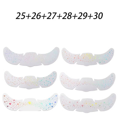 6Pcs Hot Stamping Freckles Makeup Patches Metallic Radiation Golden Silver Fake Freckles Temporary Tattoo Stickers Face Makeup