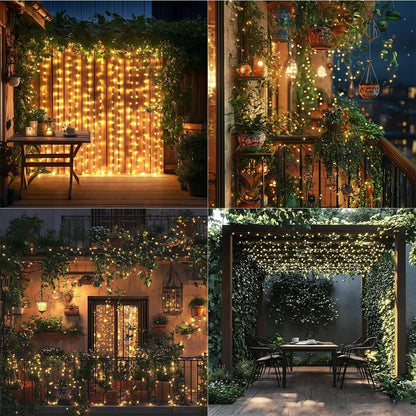 Luces LED Decorativas para Navidad, Bodas y Fiestas al Aire Libre