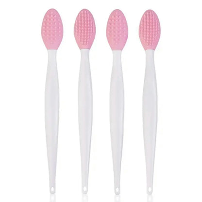 1PC/4PCS Beauty Skin Care Wash Face Silicone Brush Exfoliating Nose Clean Blackhead Removal Brushes Tools with Replacement Head