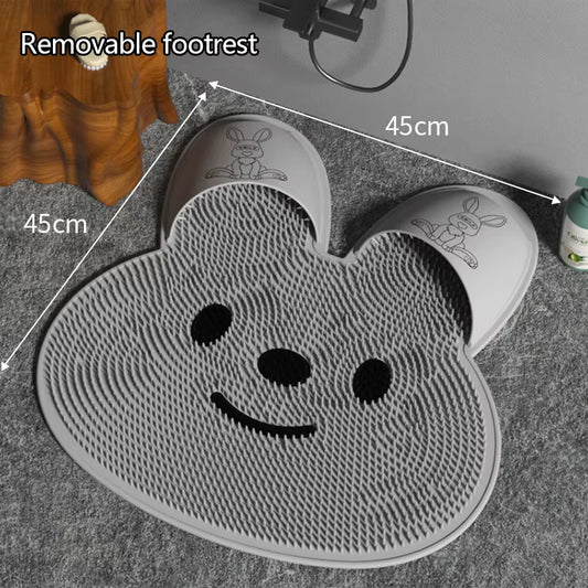 Silicone Massage Foot Mat Bathroom Non-Slip Mat Bath Foot Rubbing Artifact Foot Wash to Remove Dead Skin Shower Room Floor
