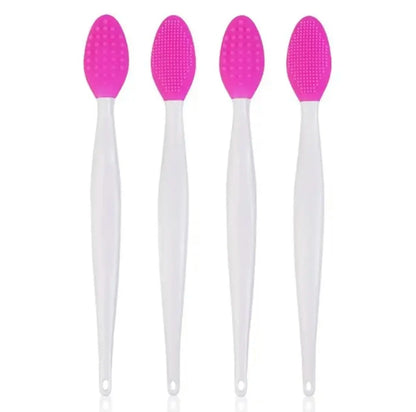 1PC/4PCS Beauty Skin Care Wash Face Silicone Brush Exfoliating Nose Clean Blackhead Removal Brushes Tools with Replacement Head