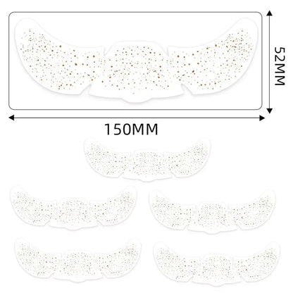 6Pcs Hot Stamping Freckles Makeup Patches Metallic Radiation Golden Silver Fake Freckles Temporary Tattoo Stickers Face Makeup