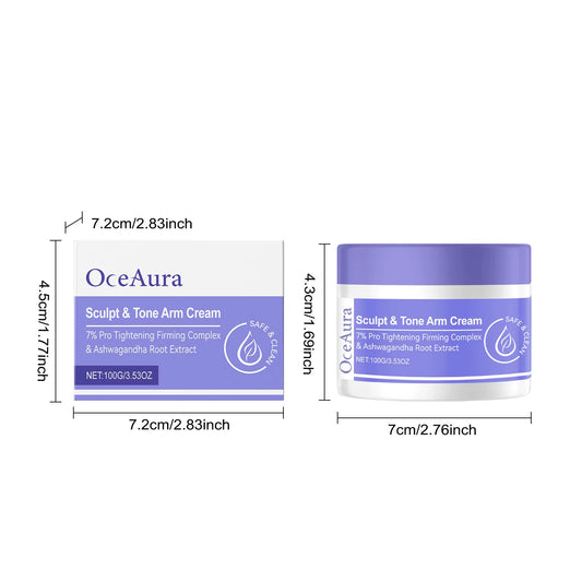 Arm Shaping Firming Cream Sculpt Tone Healthy Firm Muscle Prevent Sagging Loose Puffy Smooth Moisturize Skin Tighten Arm Cream