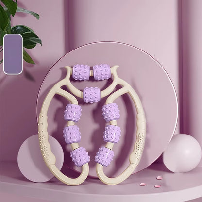 Revitalize Your Legs with the 9-Wheel Calf Massager - Ultimate Muscle Relaxation and Slimming Device for Sports Fitness