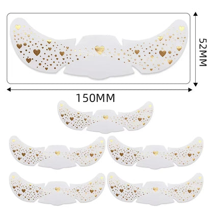 6Pcs Hot Stamping Freckles Makeup Patches Metallic Radiation Golden Silver Fake Freckles Temporary Tattoo Stickers Face Makeup