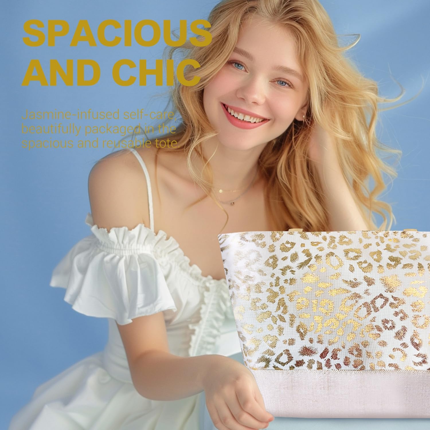 Set de Spa de Lujo 15 Piezas Jazmín Blanco | Kit Relajante de Regalo para Mujer