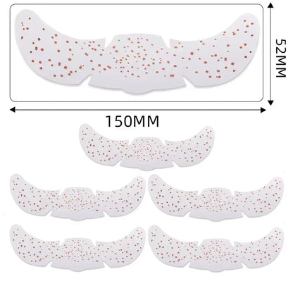 6Pcs Hot Stamping Freckles Makeup Patches Metallic Radiation Golden Silver Fake Freckles Temporary Tattoo Stickers Face Makeup