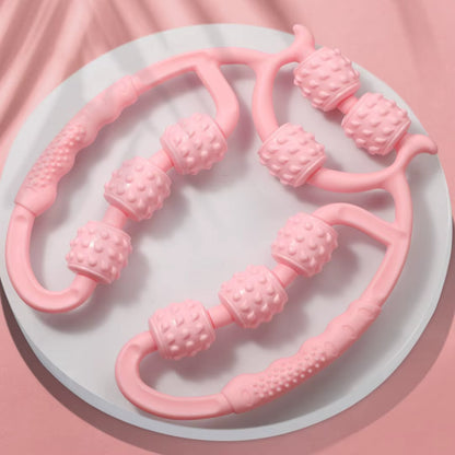 Revitalize Your Legs with the 9-Wheel Calf Massager - Ultimate Muscle Relaxation and Slimming Device for Sports Fitness