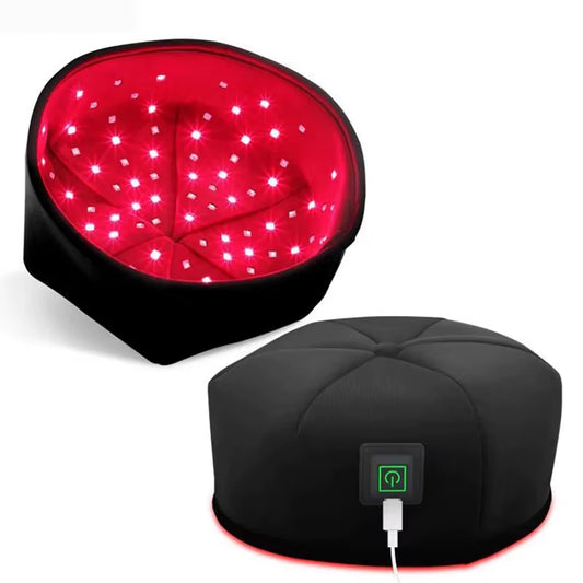 Red Light Therapy Hat near Infrared LED Treatment Cap for Hair Growth Head Relaxation Scalp Relief Prevention Loss Device