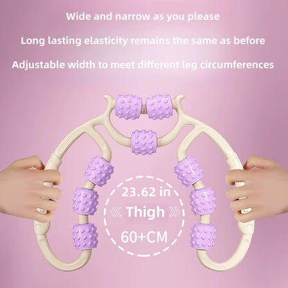 Revitalize Your Legs with the 9-Wheel Calf Massager - Ultimate Muscle Relaxation and Slimming Device for Sports Fitness