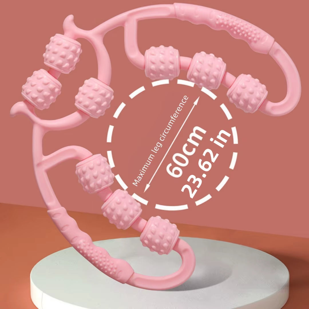 Revitalize Your Legs with the 9-Wheel Calf Massager - Ultimate Muscle Relaxation and Slimming Device for Sports Fitness