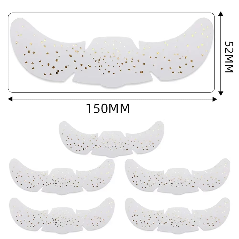 6Pcs Hot Stamping Freckles Makeup Patches Metallic Radiation Golden Silver Fake Freckles Temporary Tattoo Stickers Face Makeup